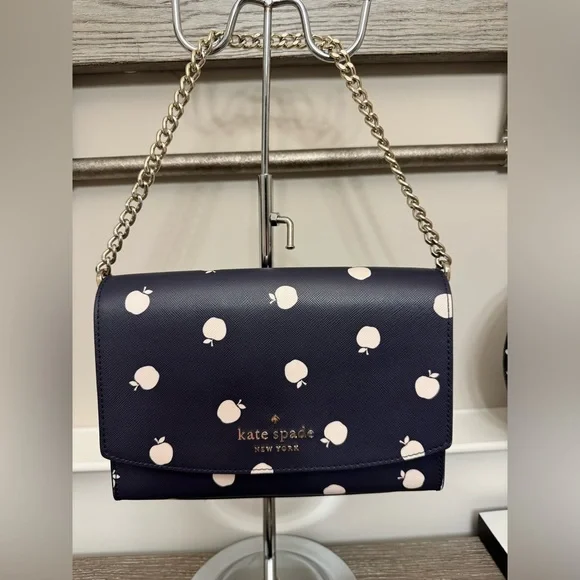 Kate Spade Navy and Cream Crossbody Bag - Picture 3 of 14